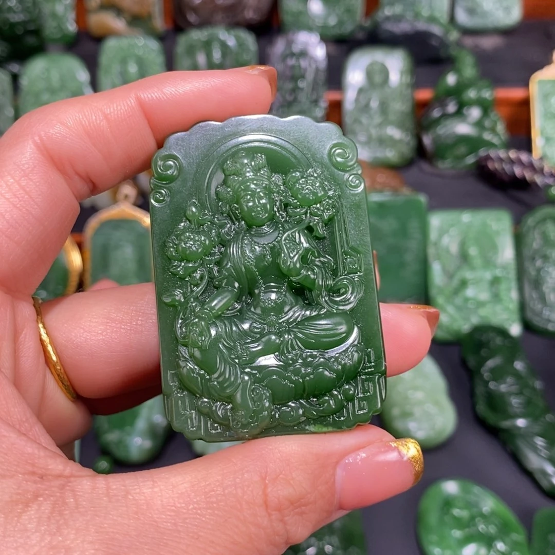 和田玉颈饰未镶嵌莫*