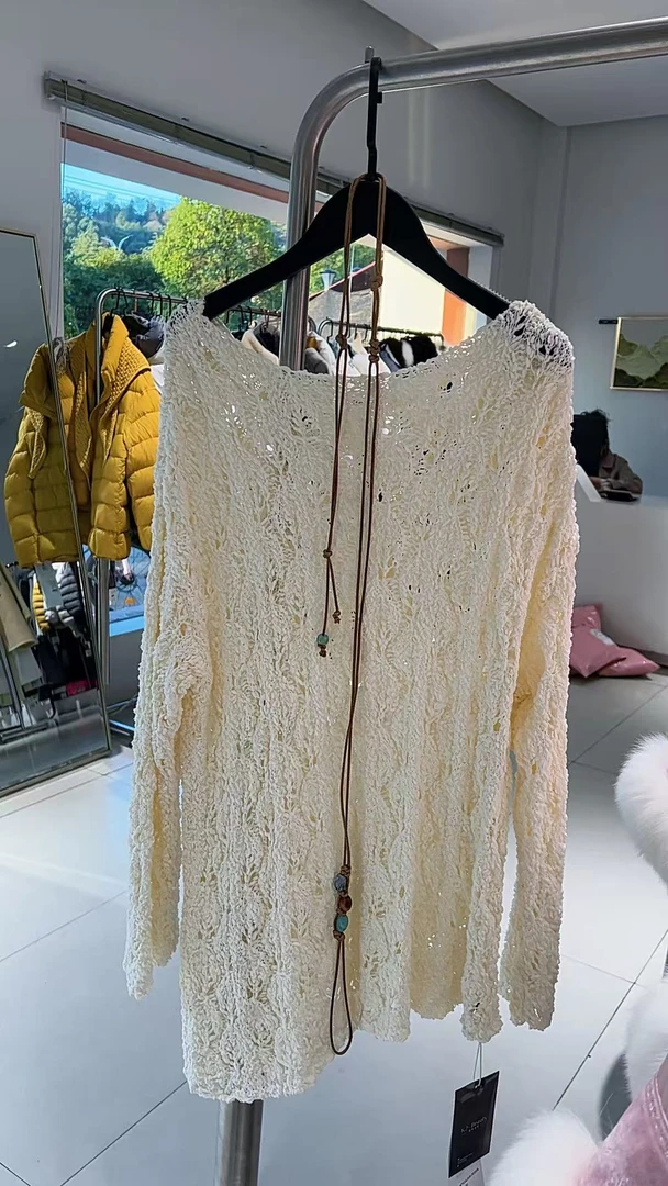 唐琪女装【捡漏W83059】-秋冬季腰带毛衣上衣