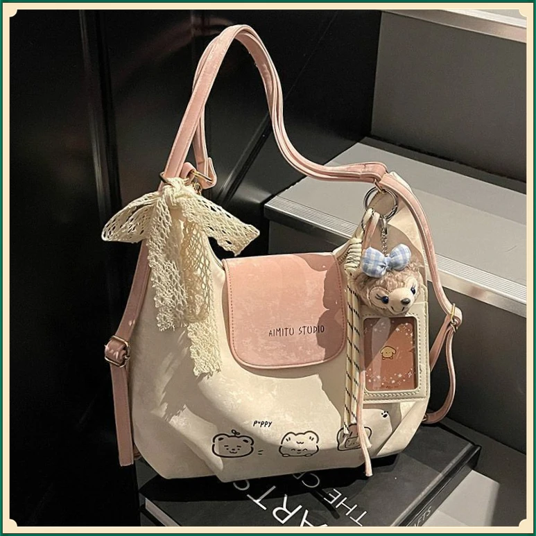 女包2025新款SHB时尚单肩大容量托特包百搭通勤小众双肩包【悦达】