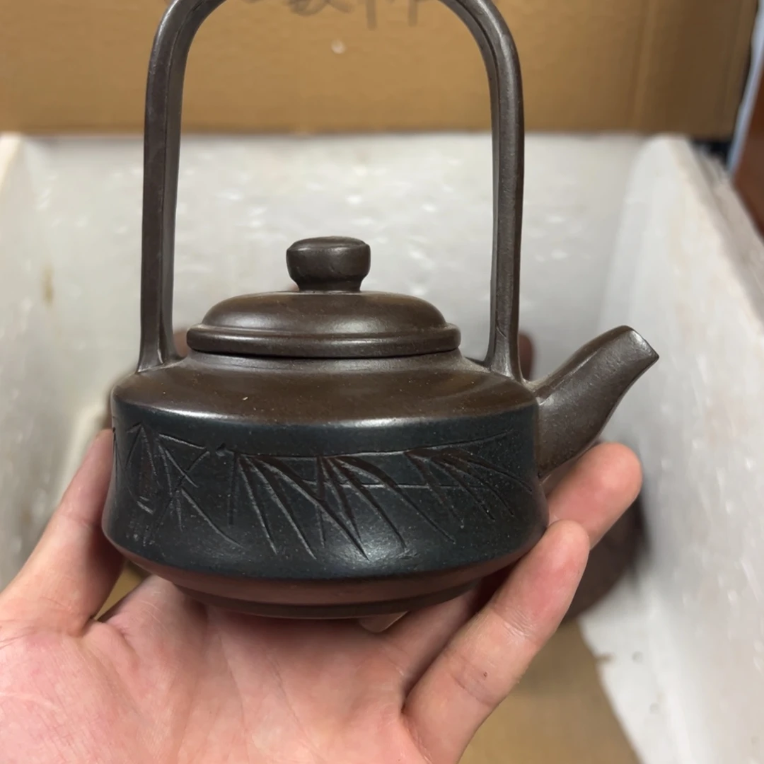 茶壶紫砂宜兴原矿紫砂壶260毫升容量
