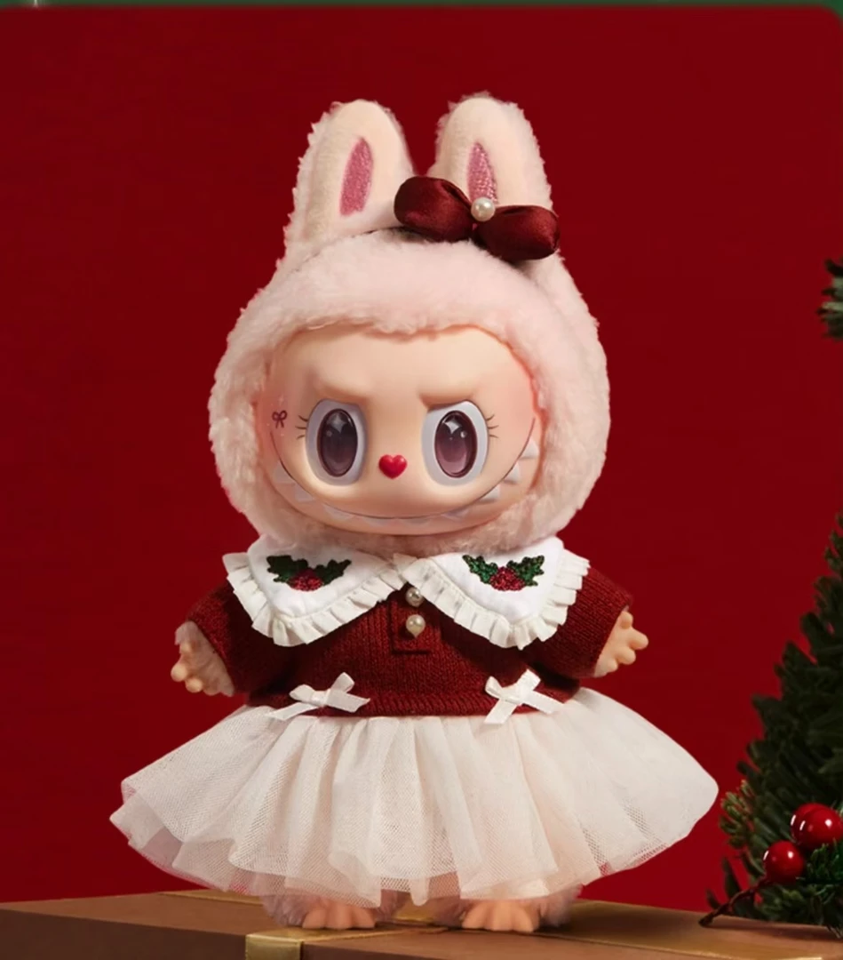 POPMART泡泡玛特MOKOKO 闪闪童话系列搪胶毛绒圣诞挂件公仔