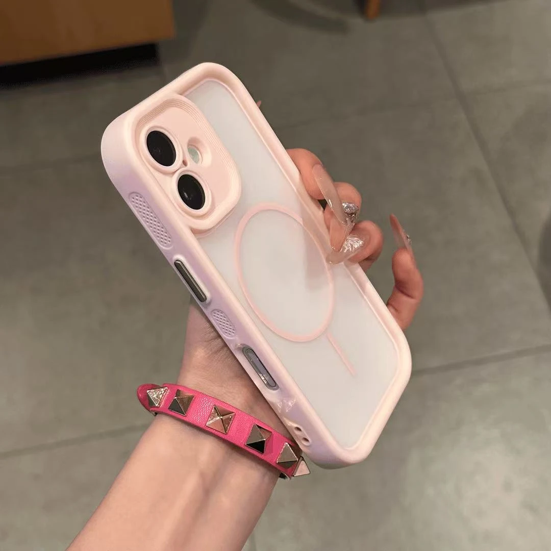 淘禧天使眼二合一适用iPhone15promax手机壳13苹果16磁吸14透气12