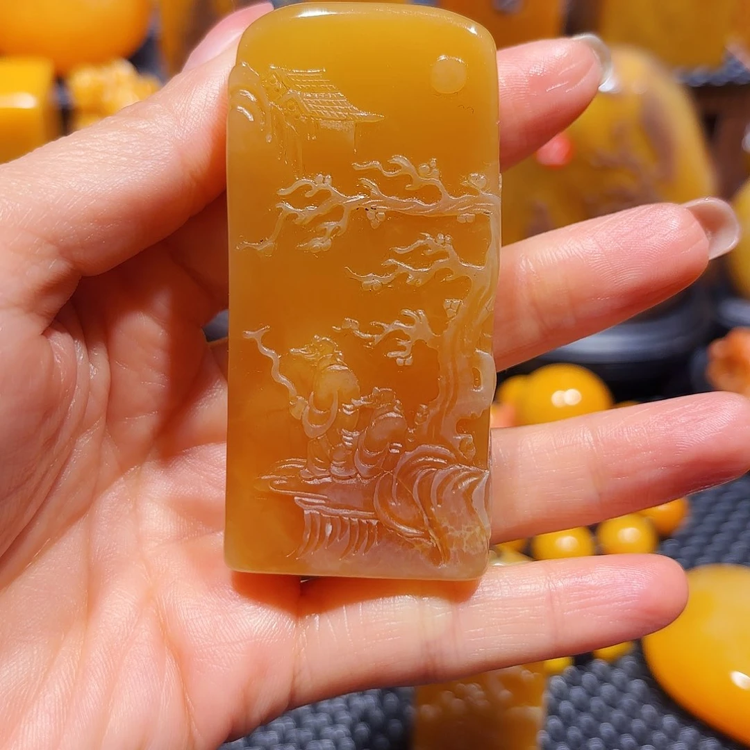 田黄石轮*石雕石雕石雕