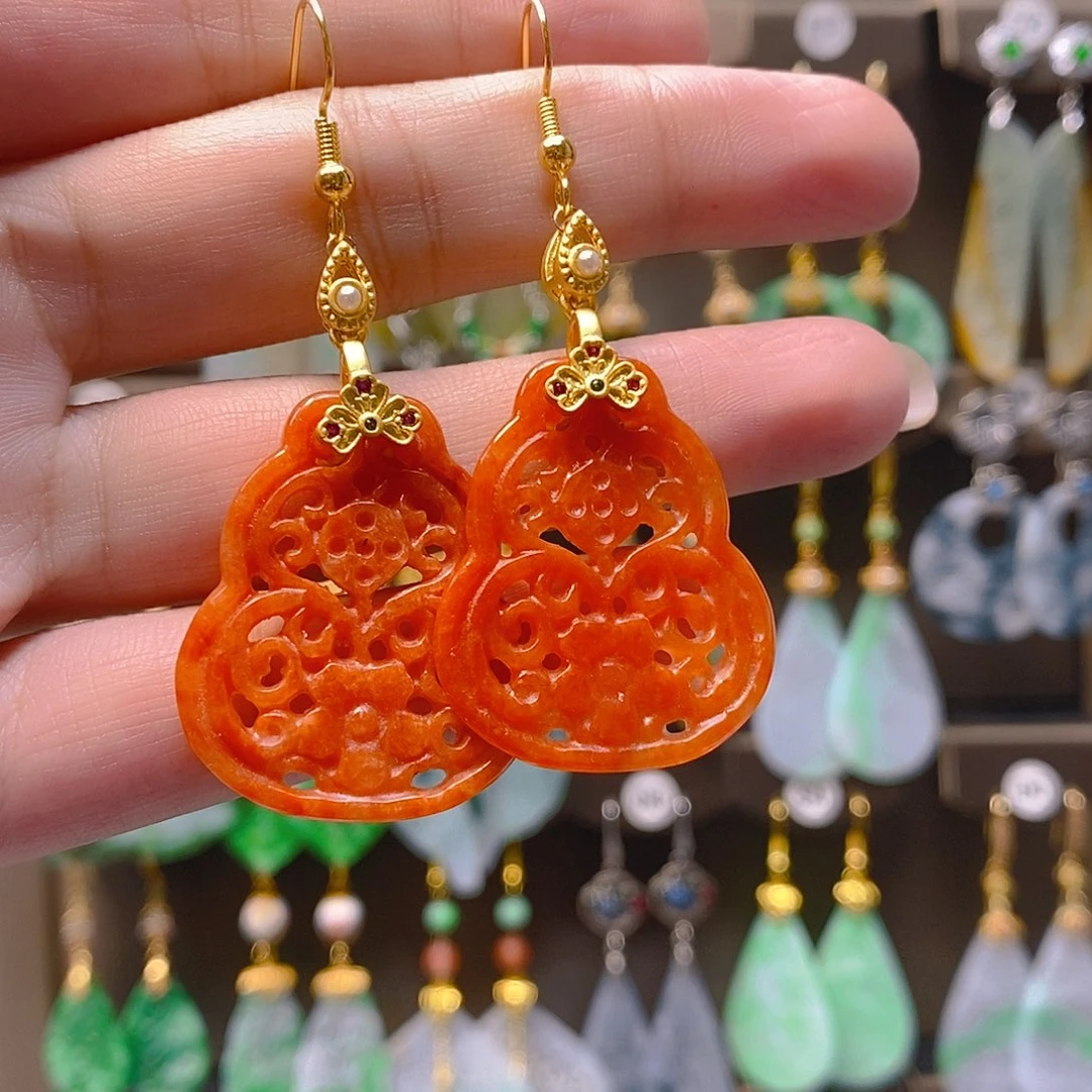 未镶嵌翡翠耳饰翡翠