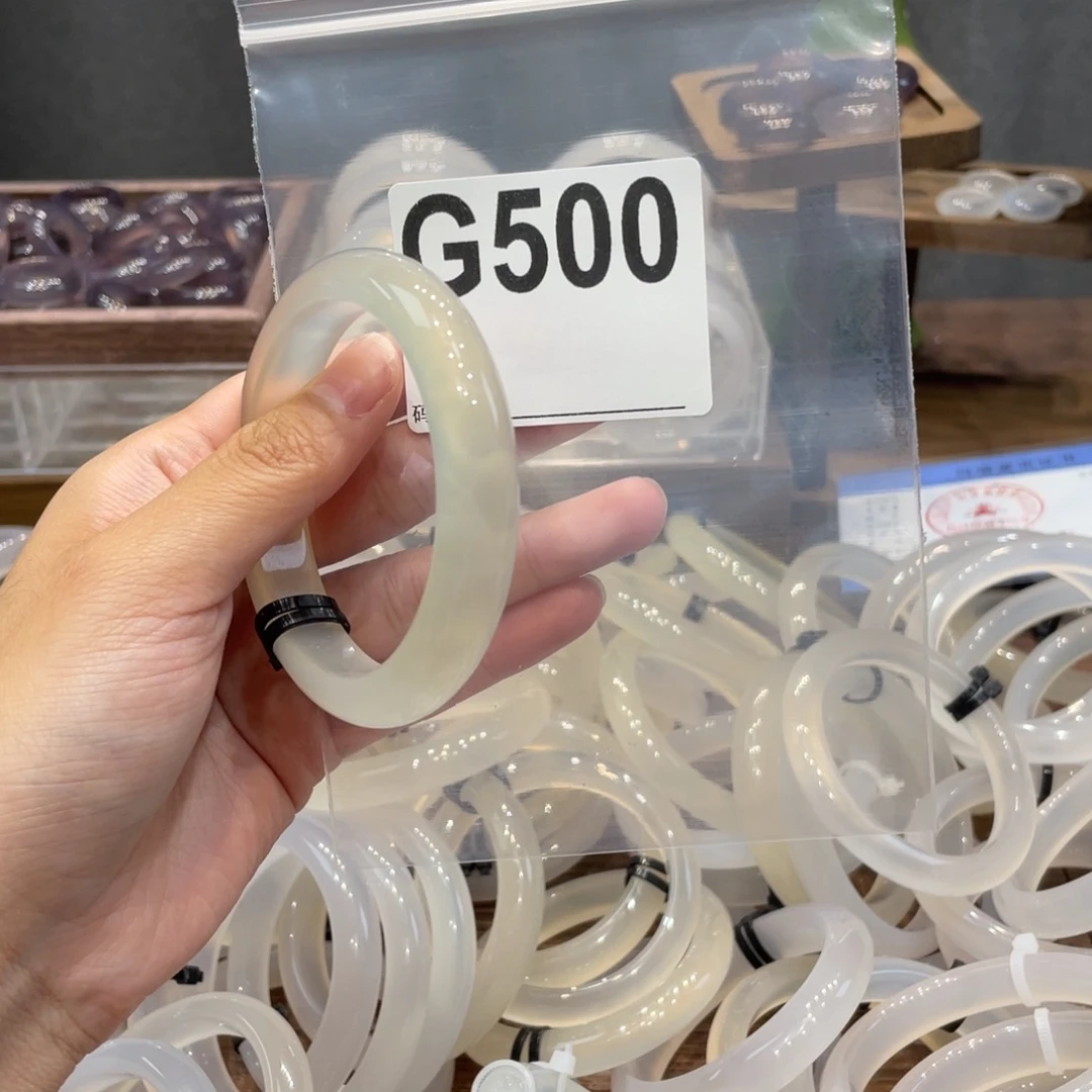 手镯玛瑙/玉髓合金55.3圈500