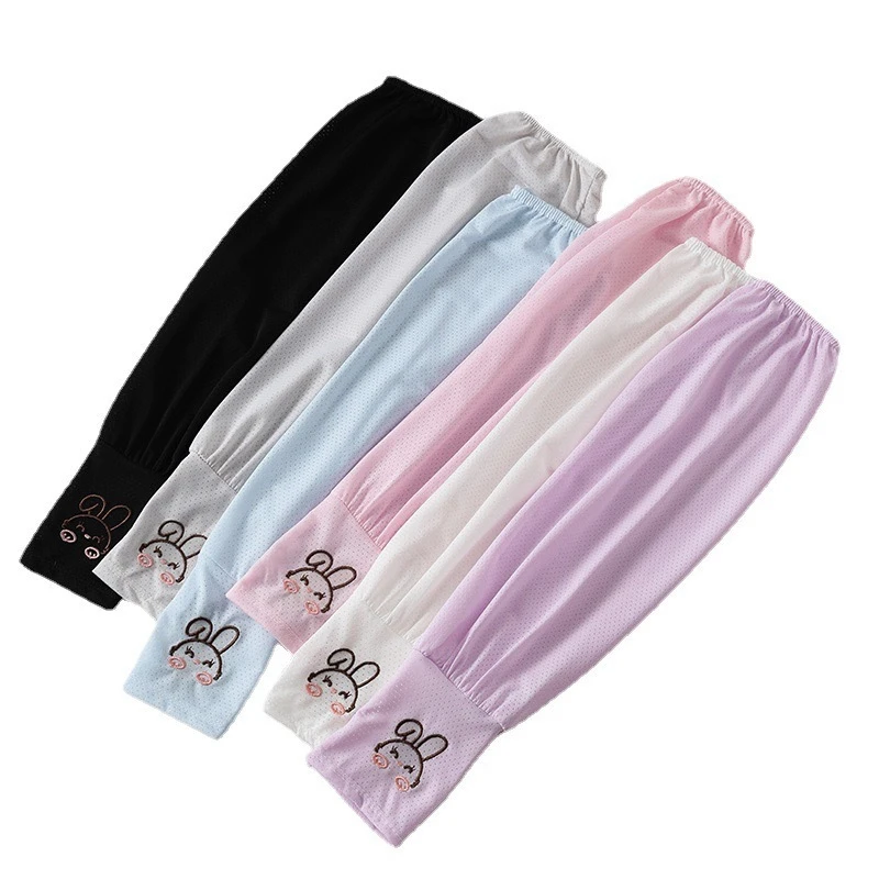 夏季防晒袖冰丝薄款冰爽田园风长款码宽松韩版可冰袖