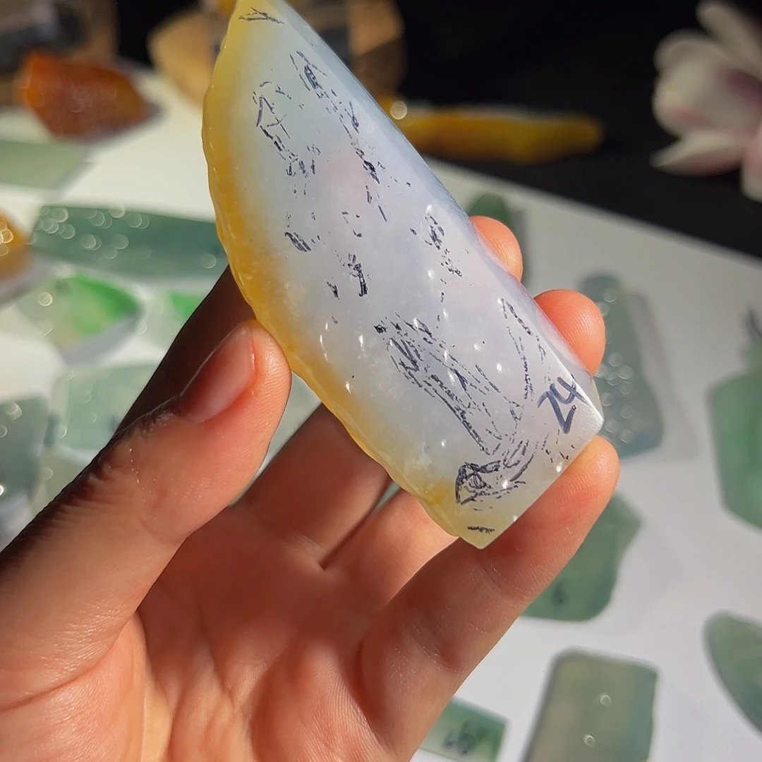 小***果定制翡翠未镶嵌天然缅甸A货翡翠