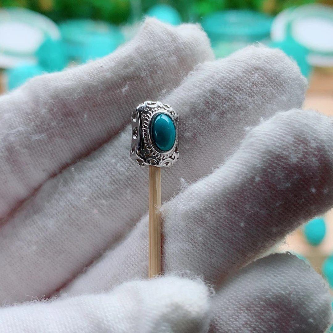 绿松石银S925镶嵌配饰