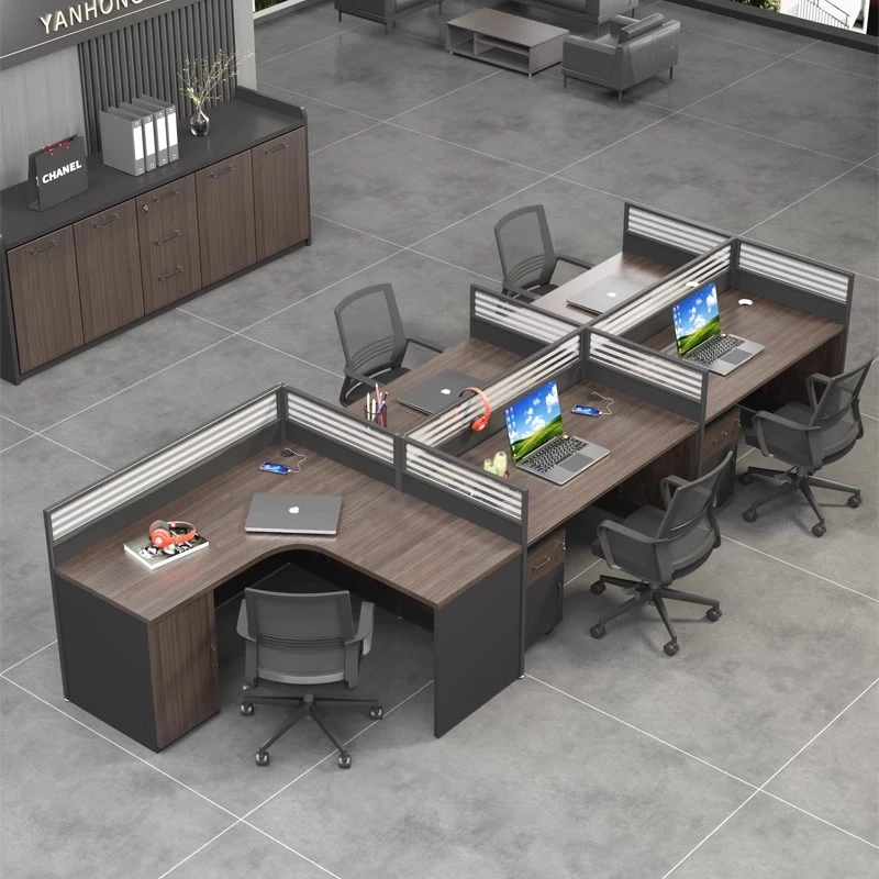 办公室职员办公桌椅组合创意设计屏风卡位员工位