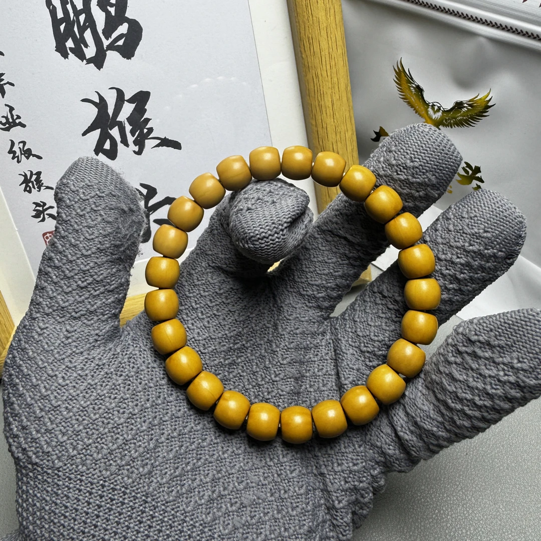 大鹏出品-直切全品无暇原色无黑点无封口线毕业级猴头手串