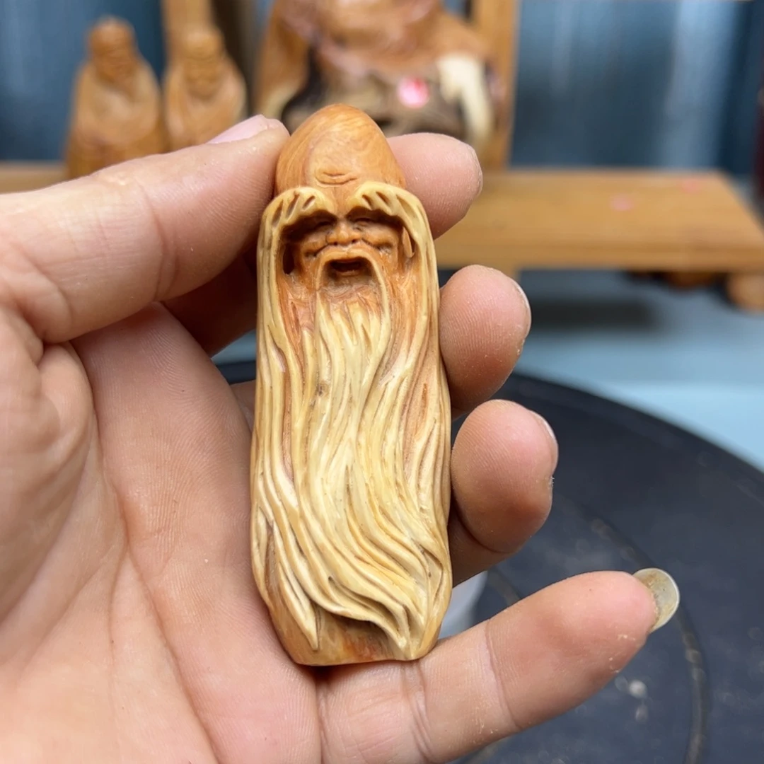 木啸*崖柏木摆件手把件