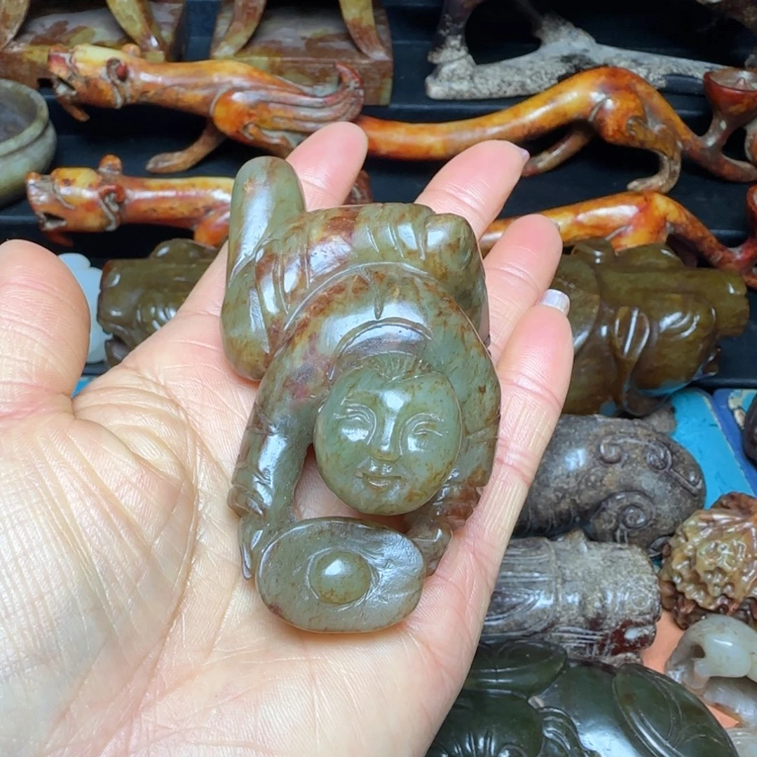 和田玉摆件未镶嵌范*利