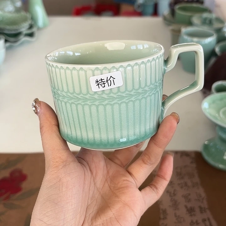 龙泉云间青瓷小米茶器