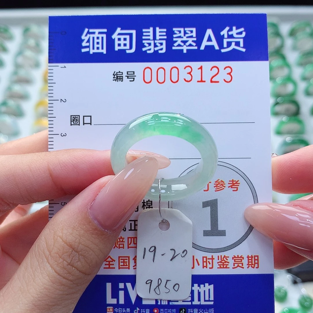 未镶嵌戒指翡翠19.20号