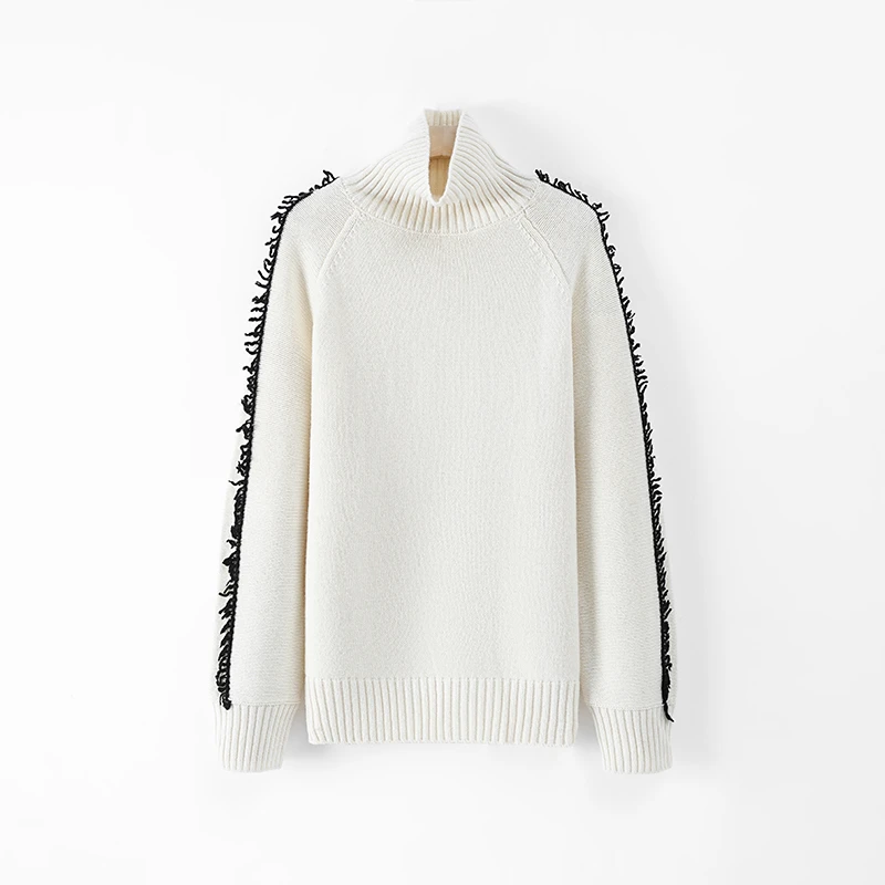 长袖加厚圆领针织时尚休闲百搭女士半高领高领毛WH-K31