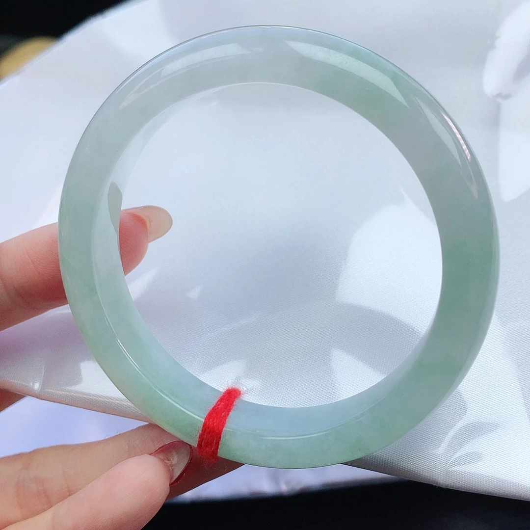 翡翠手镯未镶嵌56圈口100133