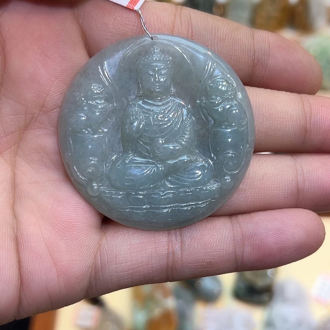 翡翠未镶嵌颈饰挂件