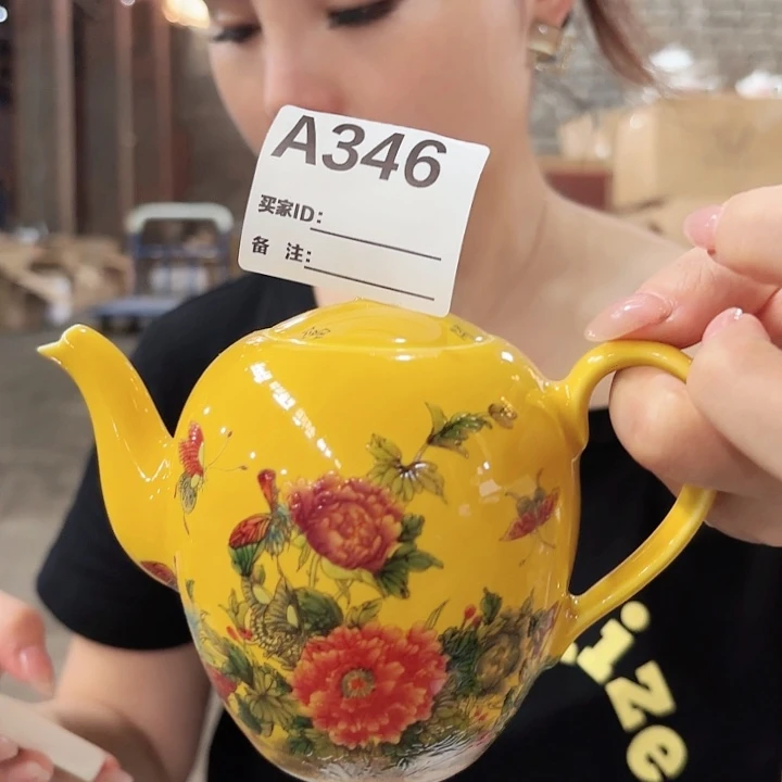 摆件景德镇高温陶瓷A346壶