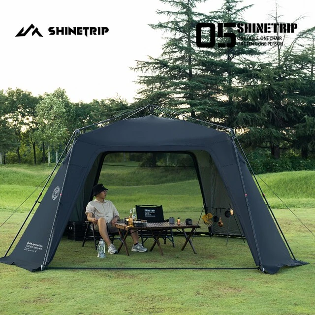 山趣户外穹顶天幕帐篷一体自动速开防晒防雨公园野外露营便携式新