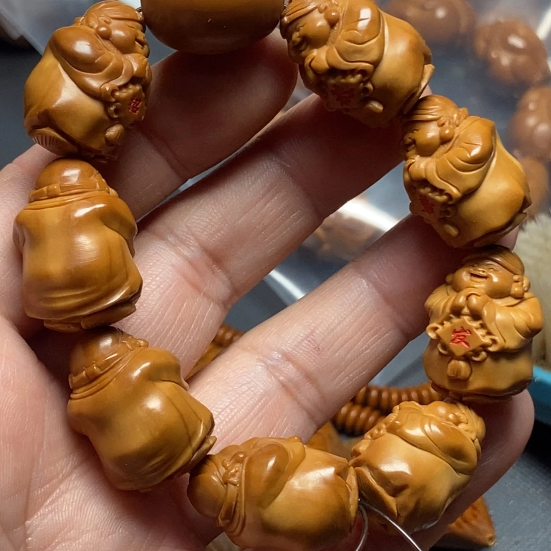 凤***艺橄榄核手串/手链小财神