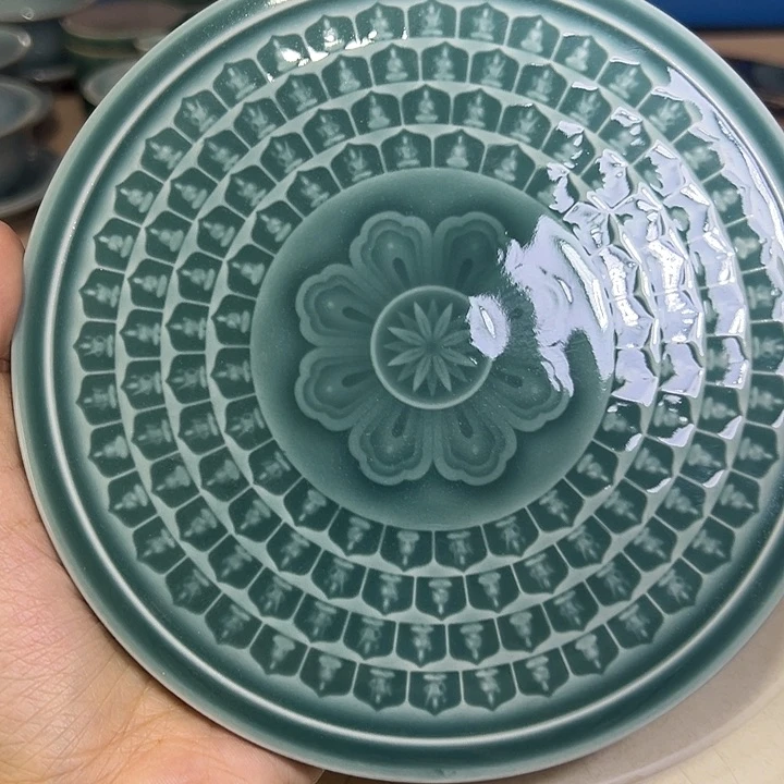 龙泉云间青瓷小米茶器