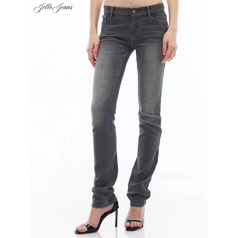 JelloJeans 基础款进口土耳其棉手工扎花靴型牛仔裤 | LEAFLEAF