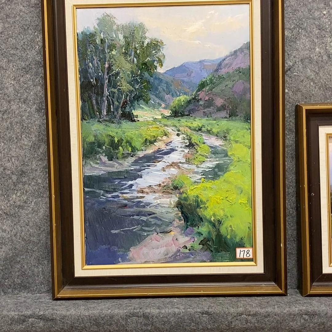 和***源油画带外框画芯尺寸40x60cm