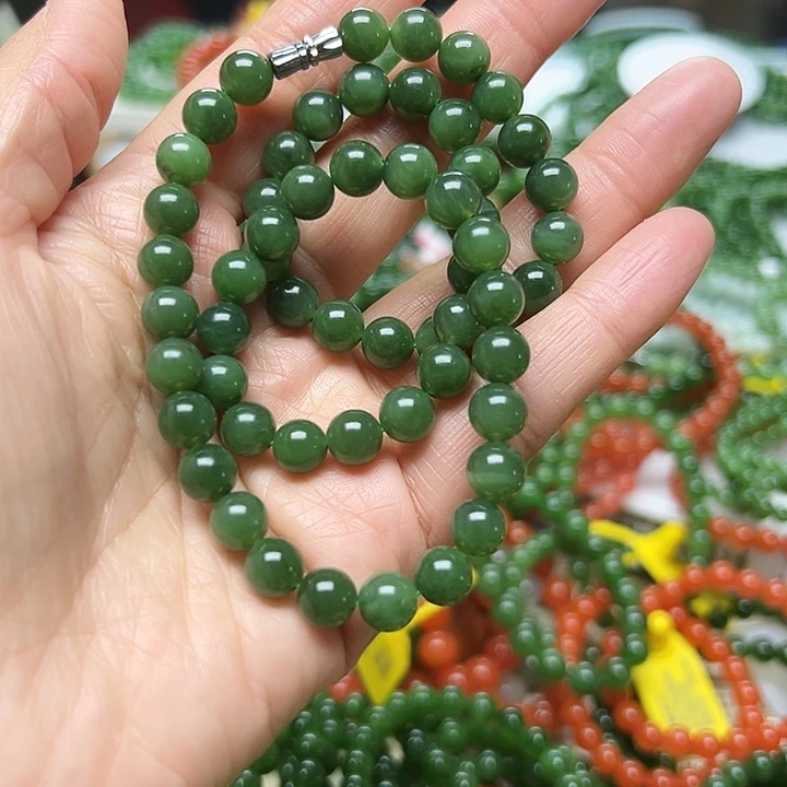 和田玉（碧玉）未镶嵌手链