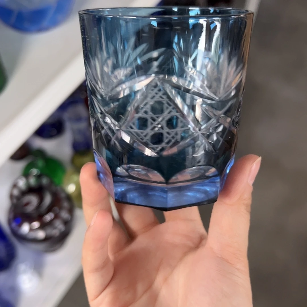 水晶玻璃高脚款微瑕一个