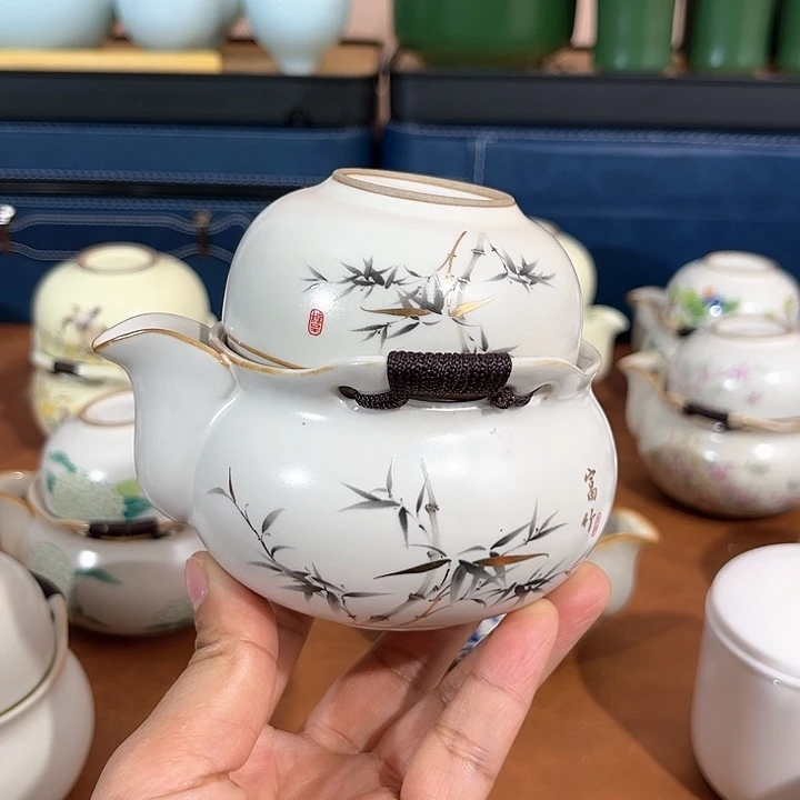 竹子一壶一杯手抓壶年货节