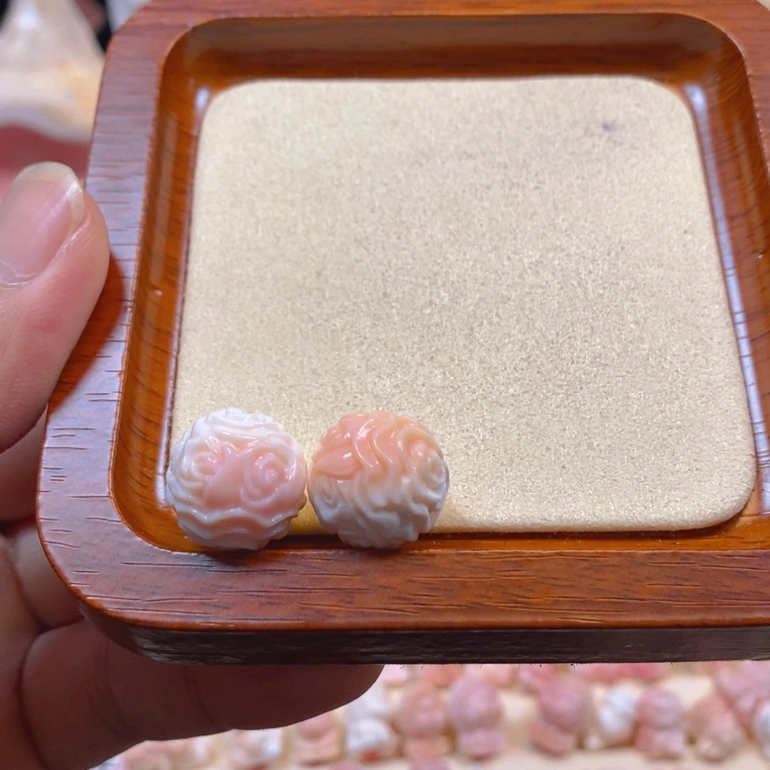 贝壳手串/手链粉色花珠
