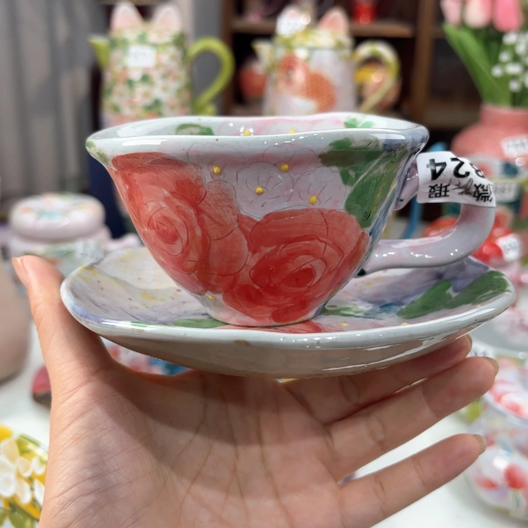 景德镇手绘高温釉下彩陶瓷茶具