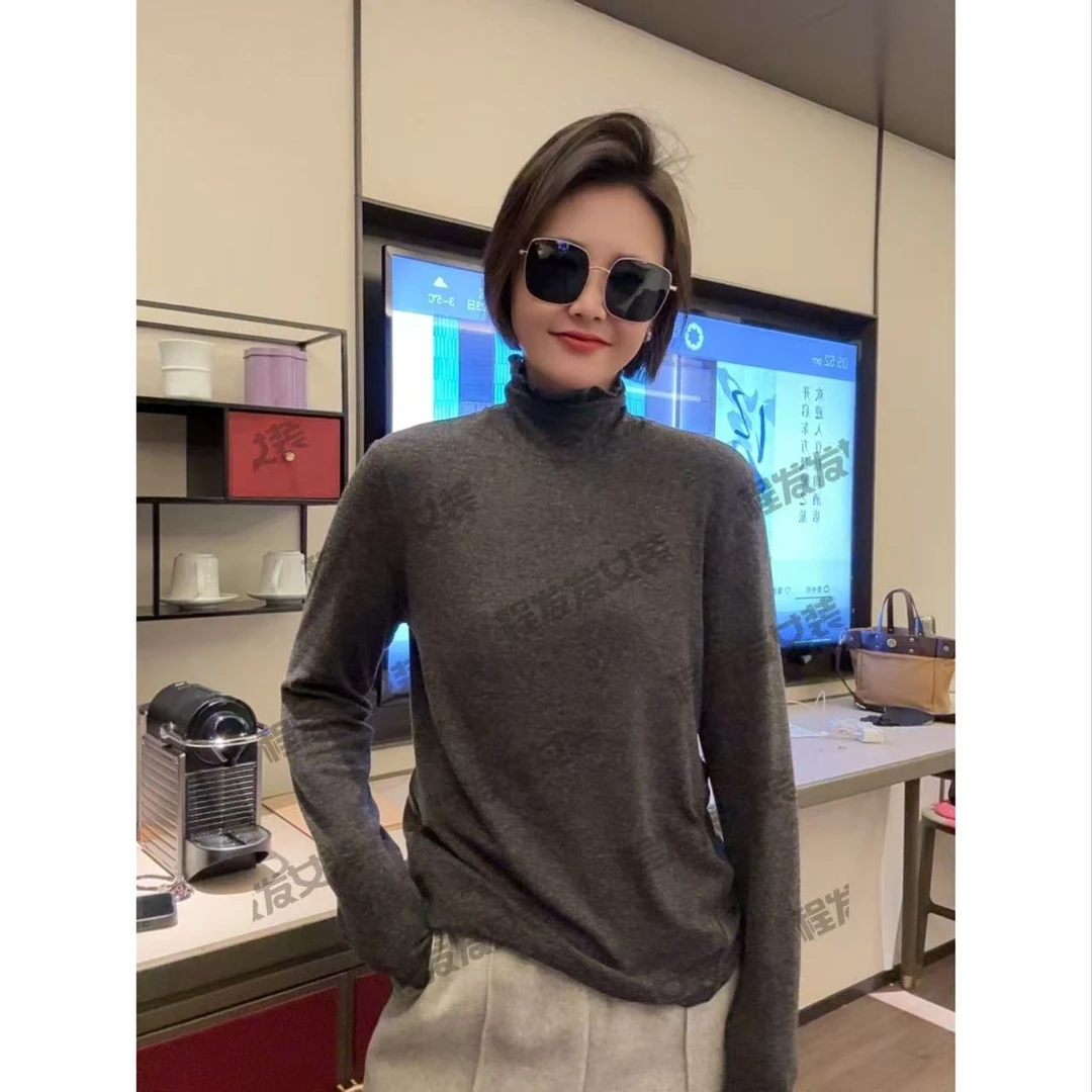 【程发发】（尘圆）秋冬百搭长袖堆领衫打底F1777