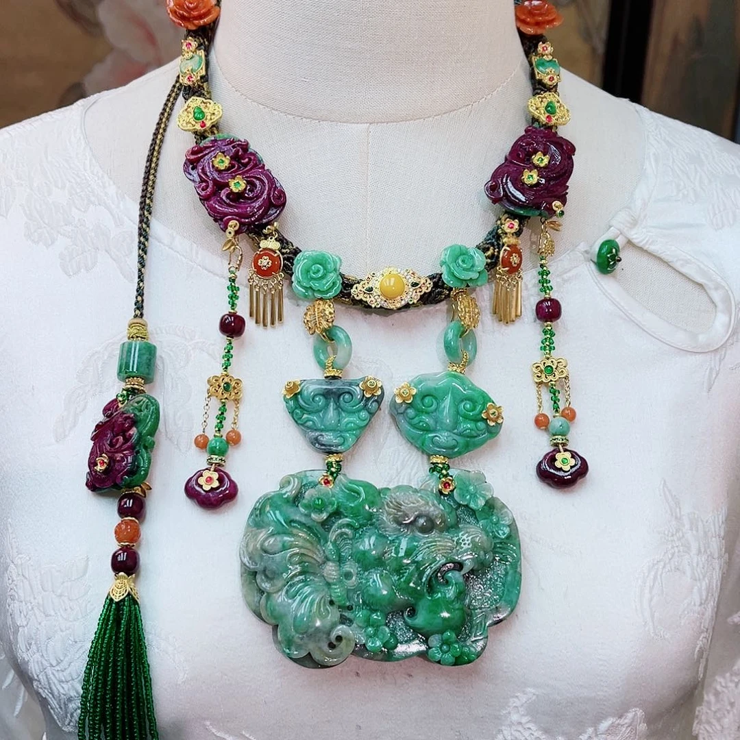 颈饰合金翡翠48小时鉴赏期1