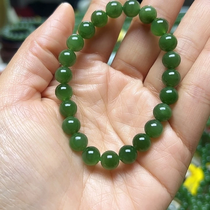 和田玉（碧玉）未镶嵌手链