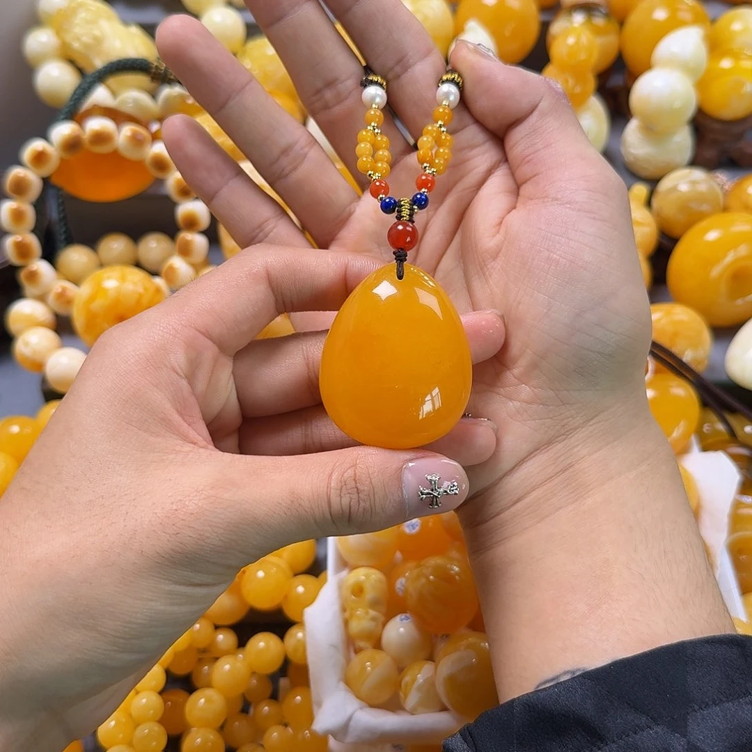 琥珀珠宝奇石未镶嵌水滴