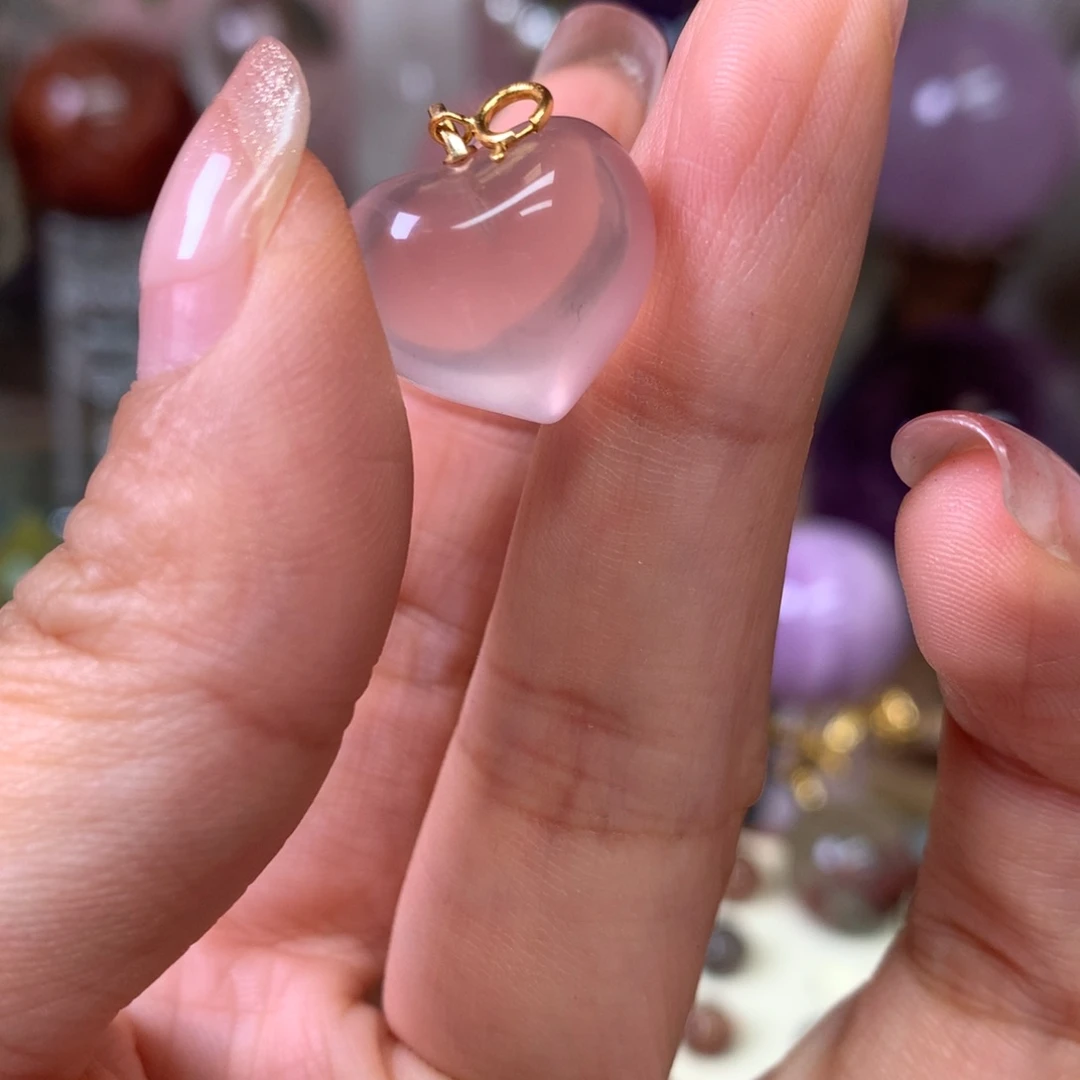 摆件未镶嵌水晶小****o粉水晶