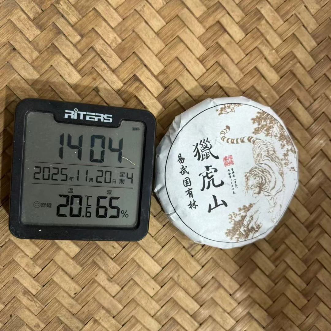 2023年猎虎山国有林古树普洱生茶饼100克DL1号11月20日