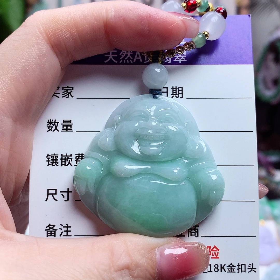 颈饰未镶嵌翡翠佛公45