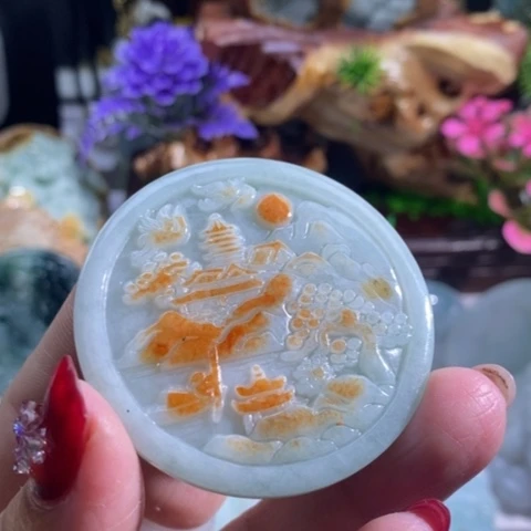 【闪购商品】颈饰未镶嵌翡翠山水