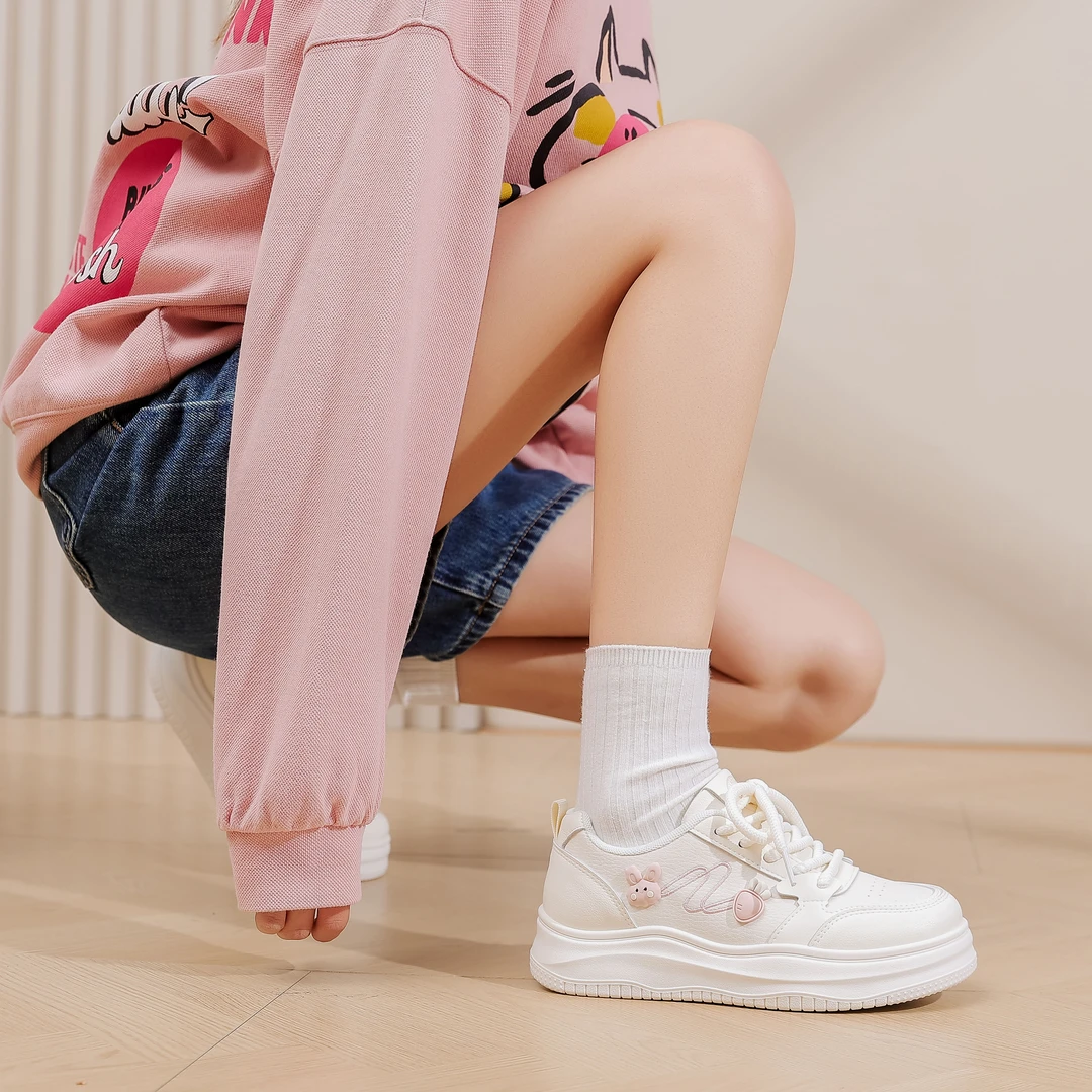 北院同学2025春季新款百搭小白鞋女鞋运动鞋休闲老爹鞋潮爆款板鞋