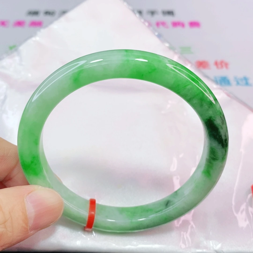 未镶嵌手镯翡翠57.8圈口正圈