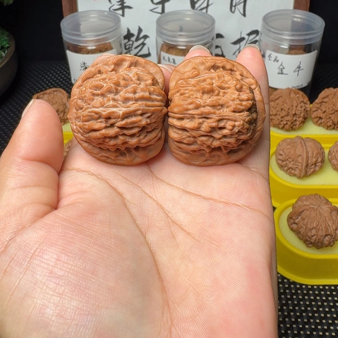 吊坠文玩核桃红皮蓟县楼39