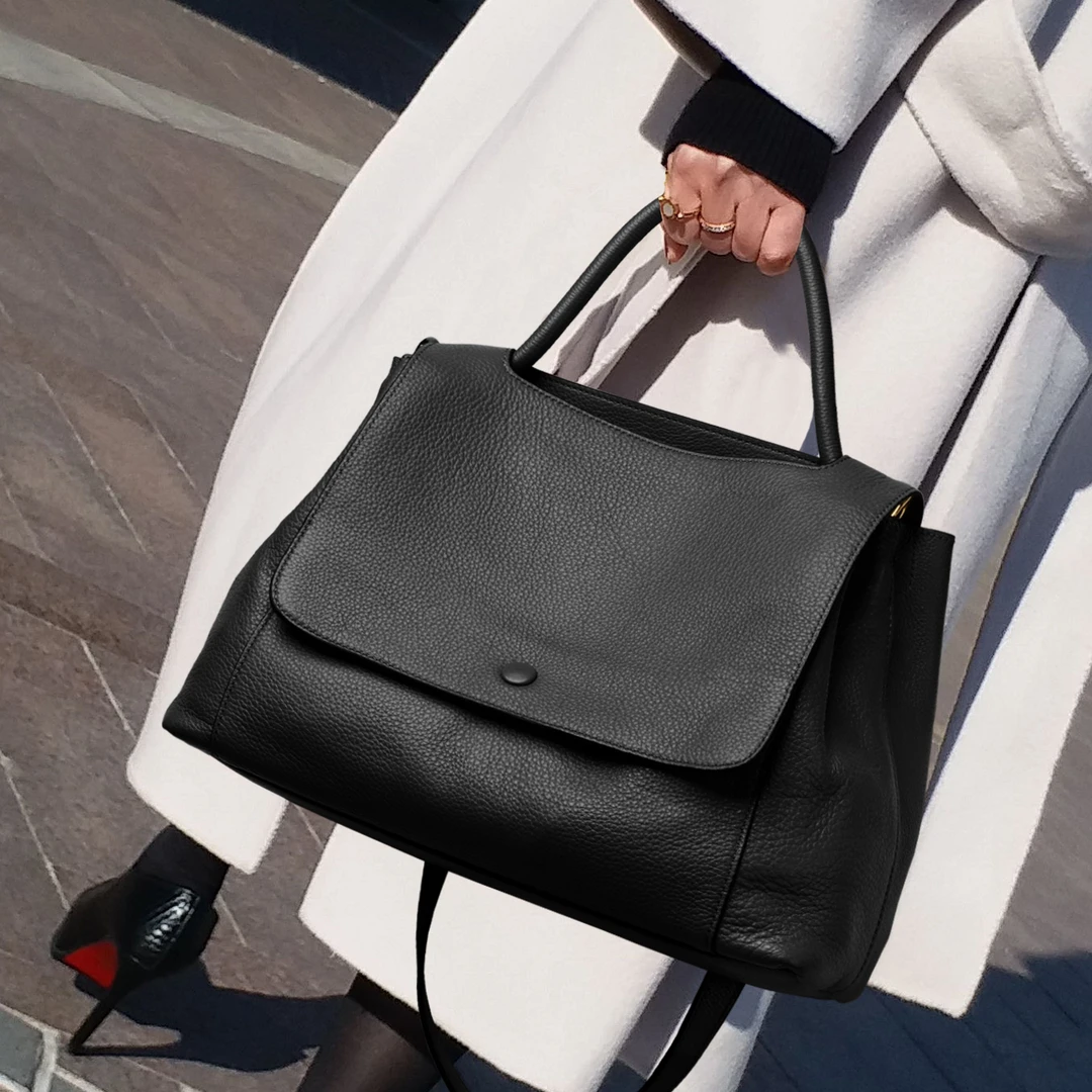 CCAMO斜挎包女款爆款2025新款百搭包包上班通勤包真皮女包单肩包