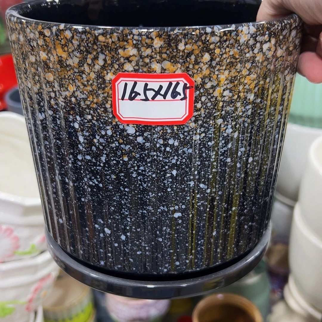 外贸尾单陶瓷花盆凑10米包邮