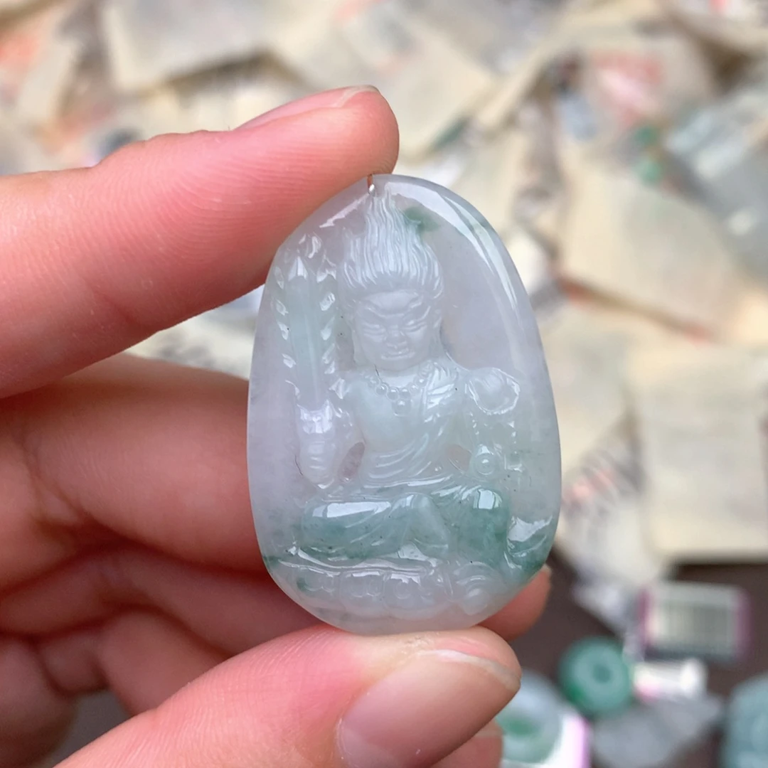 翡翠未镶嵌挂件一