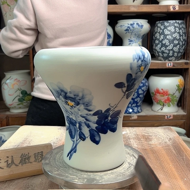 陶火窝兰兰牡丹陶瓷陶瓷