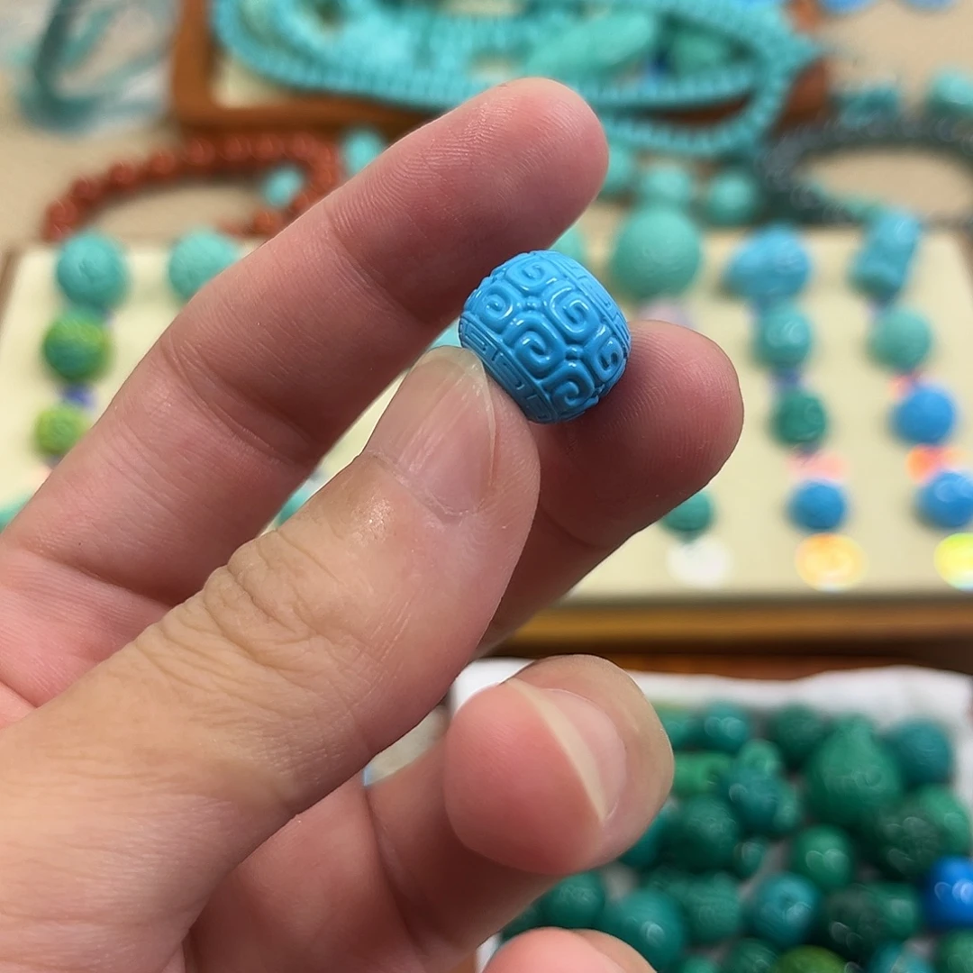 手工雕刻配饰配珠手串尺寸13