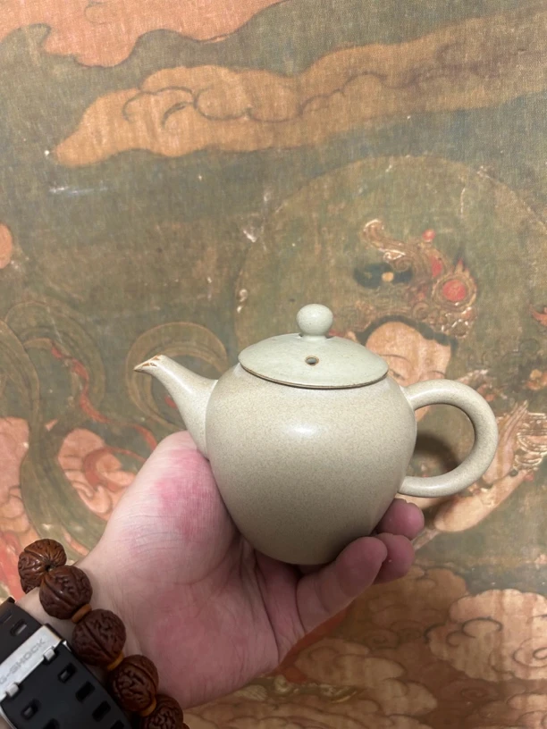 150cc草木灰柴烧复古茶壶一壶一杯功夫茶壶