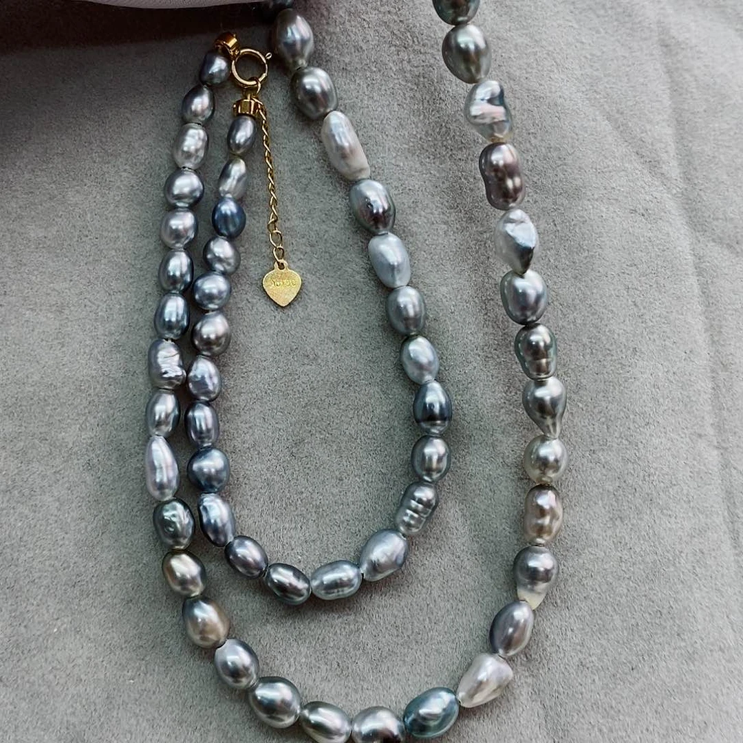 项链未镶嵌海水珍珠keshi